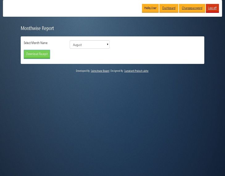 Month wise Report Download